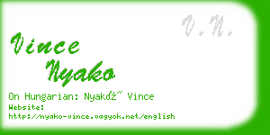 vince nyako business card